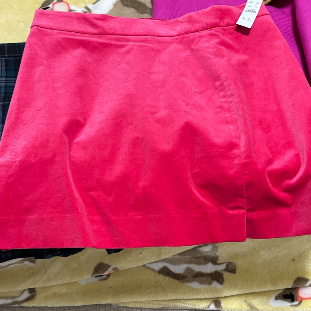 J. Crew Bright Pink Skater Skirt
